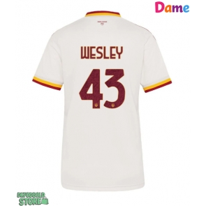 AS Roma Wesley Franca #43 Replika Udebanetrøje Dame 2026-27 Kortærmet